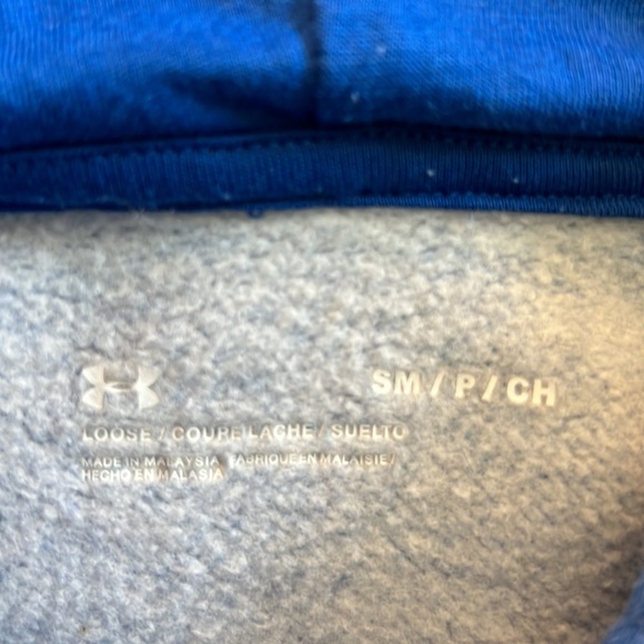 Under Armour Blue Small Hooded Pullover Sweatshirt - Picture 7 of 8